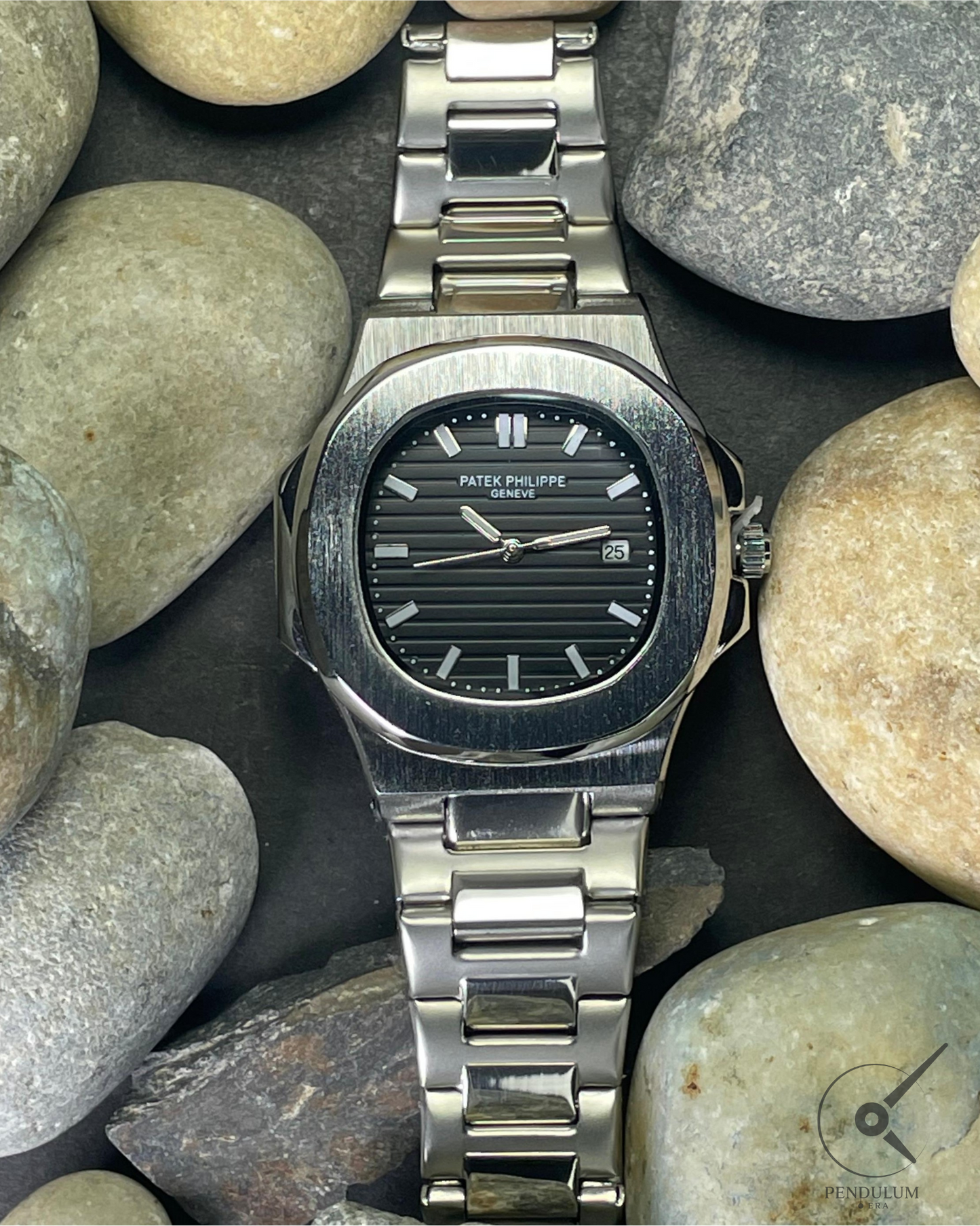Patek Philippe Nautilus – Stainless Steel Black Dial Luxury Watch