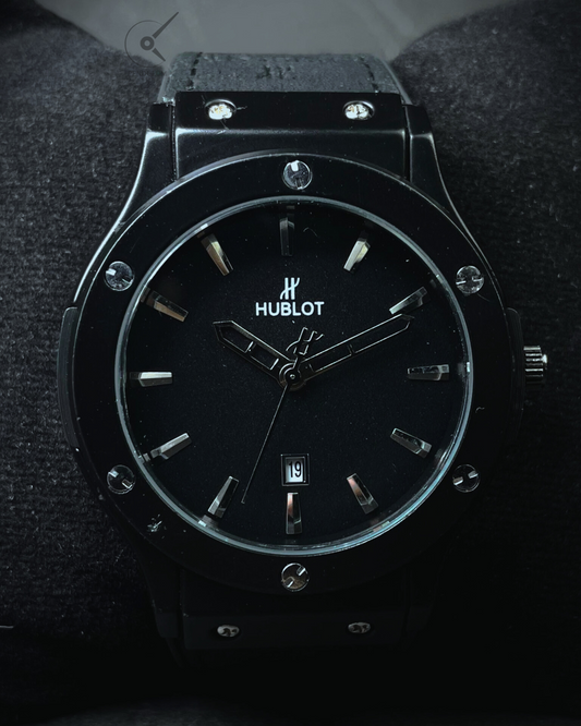 Hublot Classic Black Chronograph Watch
