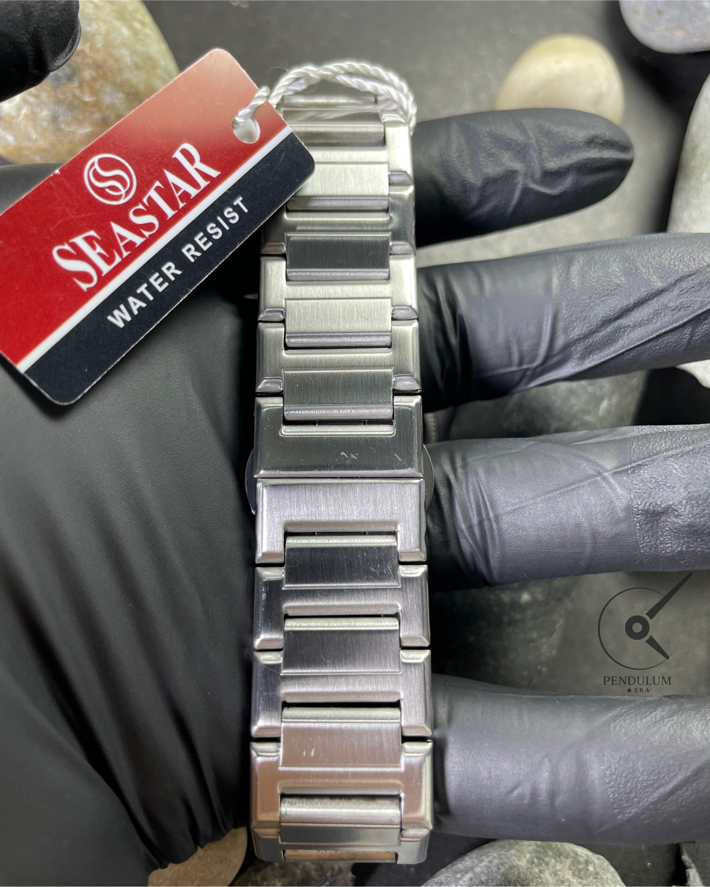 SEASTAR Dual Display Watch – Stainless Steel Bracelet, Analog & Digital