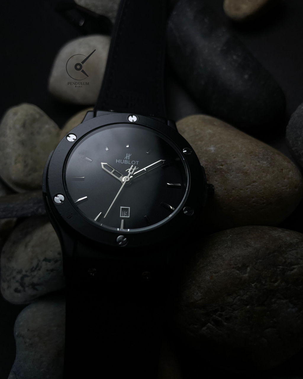 Hublot Classic Black Chronograph Watch
